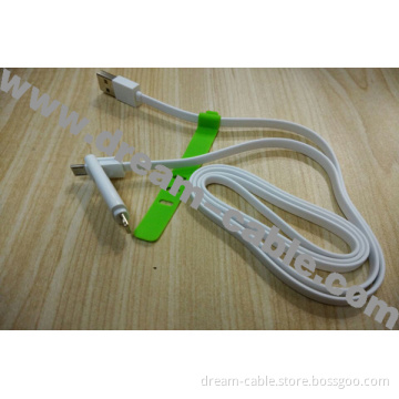 Foldable 2 in 1 USB Cable for Smart Phone
